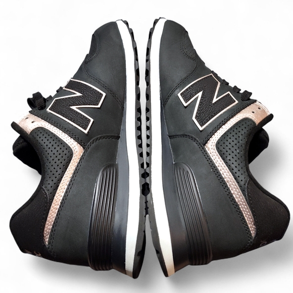 New Balance 574 Sneakers Black Rose Womens Size 11.5 - Picture 5 of 10